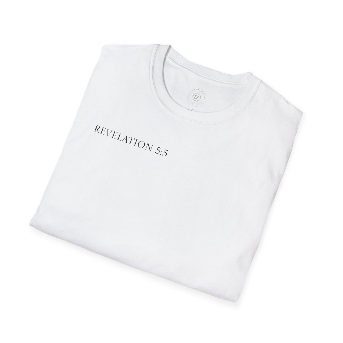 Unisex Softstyle T-Shirt - Revelation 5:5 & Lion of Judah Design