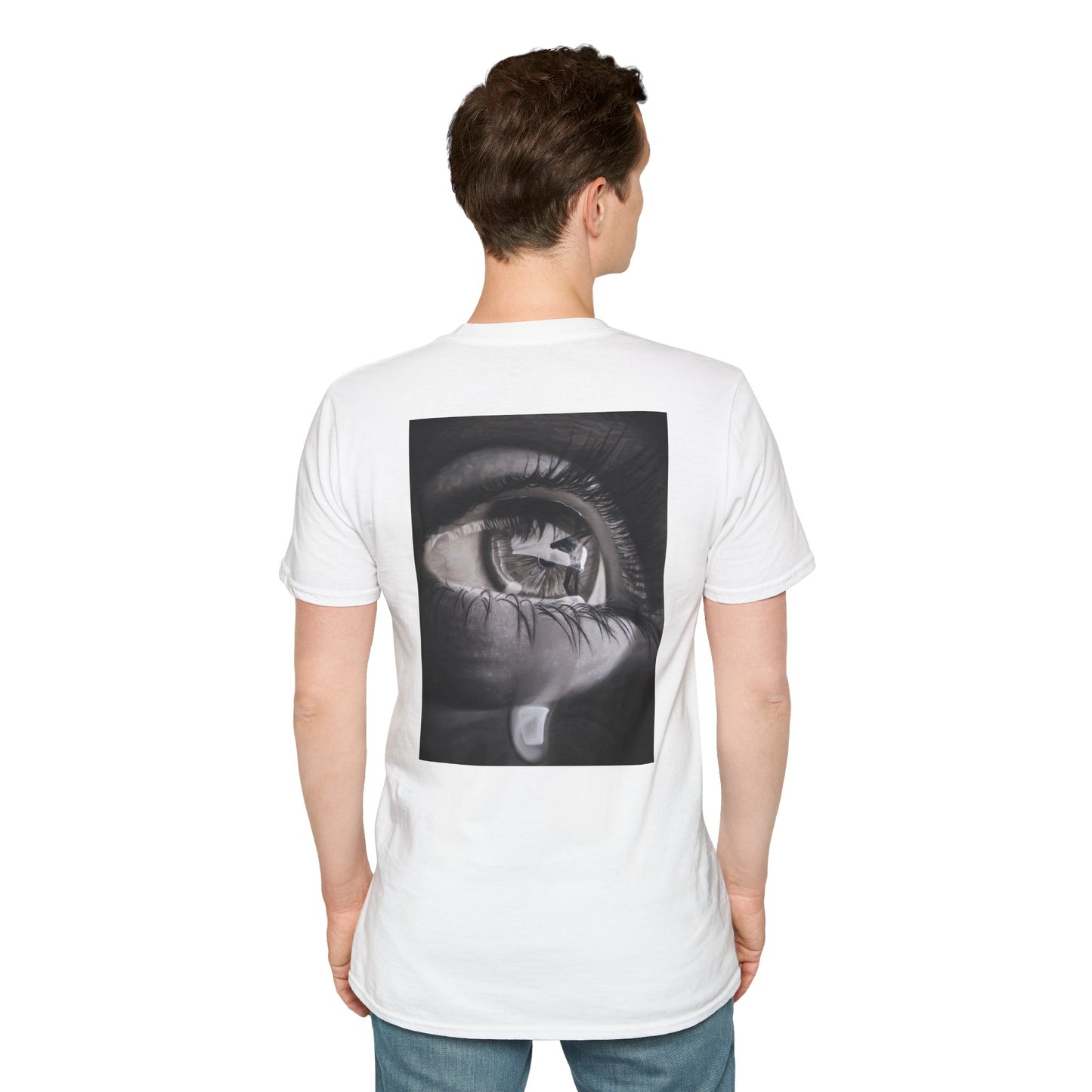 Unisex Soft-style T-Shirt - Isaiah 53:5 & Mary's Pain Design